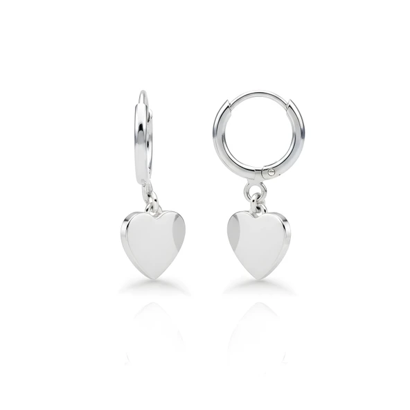 Kalp Gümüş Küpe - Gümüş ürün görseli 1