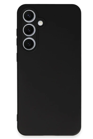 LitaeTrend Samsung Galaxy S24 FE Kılıf Nano içi Kadife Silikon - Siyah - Resim 4