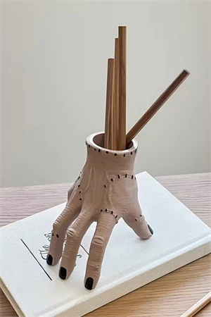 El Şeklinde Reçine Kalem Tutucu | Şık Masaüstü Kalem & Kırtasiye Düzenleyici (1 Adet) - Resim 3