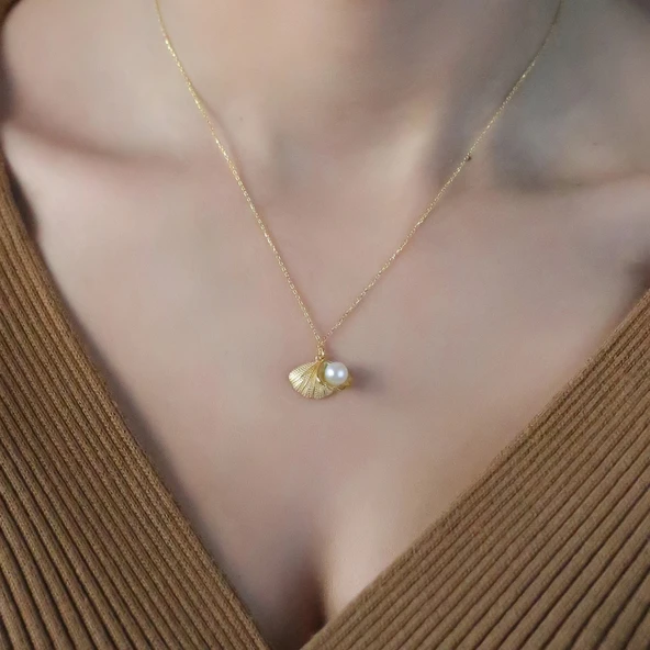 İnci Tanem Flowers Gümüş Kolye - Rose - Resim 2