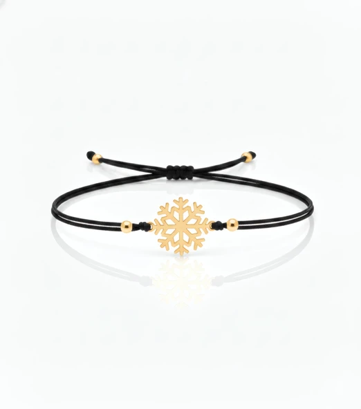 Kartanesi İpli Gümüş Bileklik - Altın ürün görseli 1