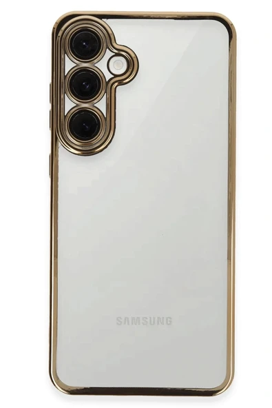 LitaeTrend Samsung Galaxy S24 FE Kılıf Lensli Silikon - Gold ürün görseli 1