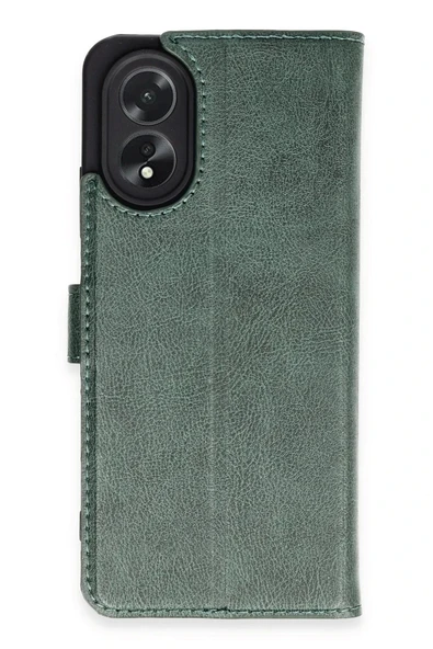 LitaeTrend Oppo A38 Kılıf Trend S Plus Kapaklı Kılıf - Yeşil ürün görseli 1