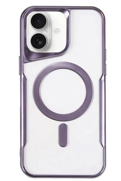 LitaeTrend iPhone 16 Kılıf Boyi Magsafe Silikon Kapak - Derin Mor ürün görseli 1