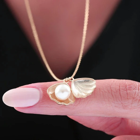 İnci Tanem Flowers Gümüş Kolye - Rose ürün görseli 1