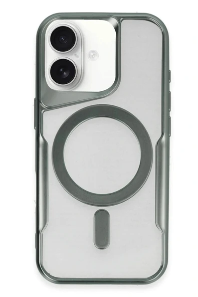 LitaeTrend iPhone 16 Plus Kılıf Boyi Magsafe Silikon Kapak - Yeşil ürün görseli 1