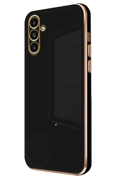 LitaeTrend Samsung Galaxy M15 Kılıf Volet Silikon - Siyah ürün görseli 1