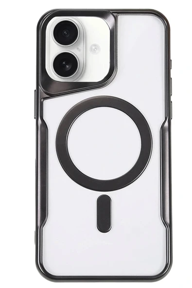 LitaeTrend iPhone 16 Plus Kılıf Boyi Magsafe Silikon Kapak - Siyah ürün görseli 1