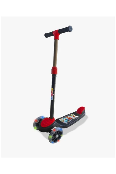 Swing Işıklı 3 Tekerlekli Scooter Kırmızı - Resim 2