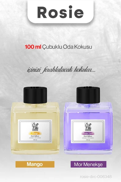 ROSIE Mango ve Mor Menekşe Çubuklu Oda Kokusu 100 ml ürün görseli