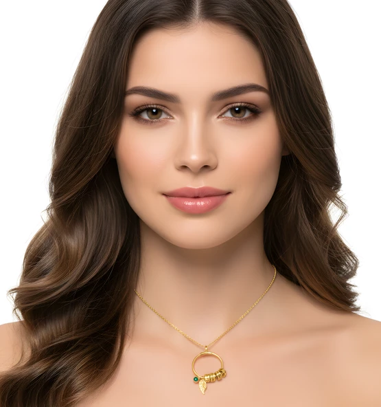 Özgür Ruh Gümüş İsim Kolye - Rose - Resim 2