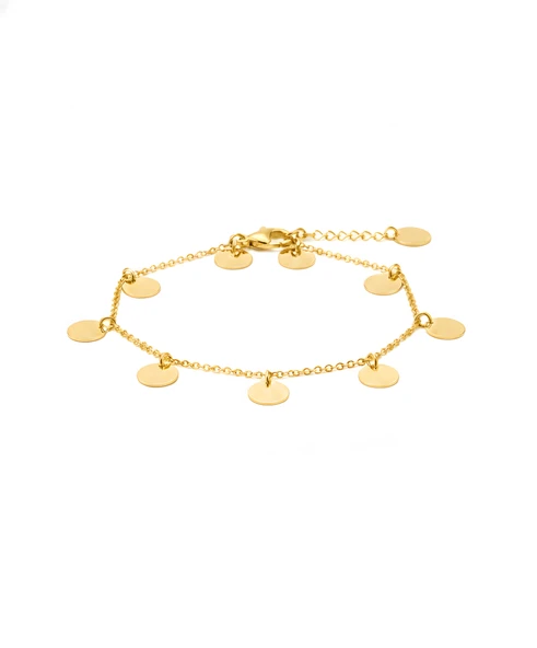 925 Ayar Gümüş Yuvarlak Halhal - Altın ürün görseli 1