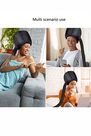 Saç Kurutma ve Şekillendirme Şapkası – Ayarlanabilir Kayışlı, Hızlı Kuruyan Saç K - Resim 6