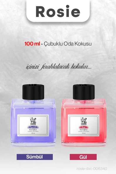 ROSIE Sümbül ve Gül Çubuklu Oda Kokusu 100 ml ürün görseli