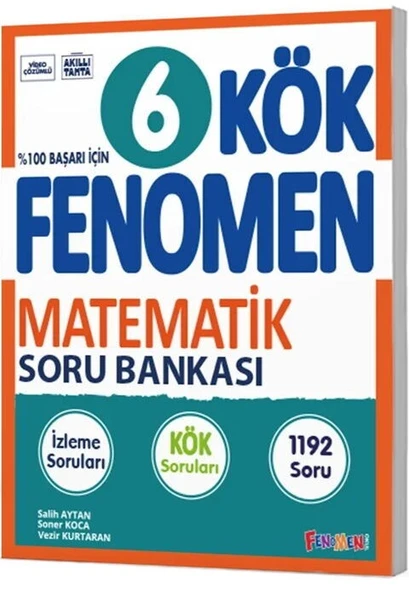6. Sınıf Matematik KÖK Soru Bankası Fenomen Okul Yayınları ürün görseli 1