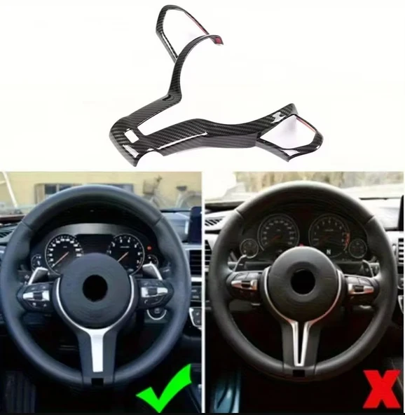 BMW F20/F22/F30/F32/F33 X5 M-Sport için Karbon Görünümlü Direksiyon Kapak M DİREKSİYONA UYGUNDUR ürün görseli
