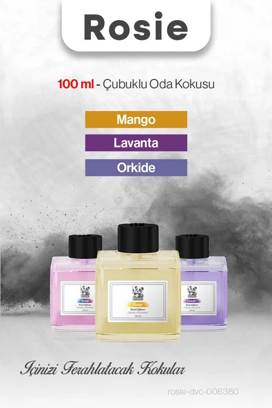 Orkide, Mango ve Lavanta 3'lü 100 ml Çubuklu Oda Kokusu ürün görseli