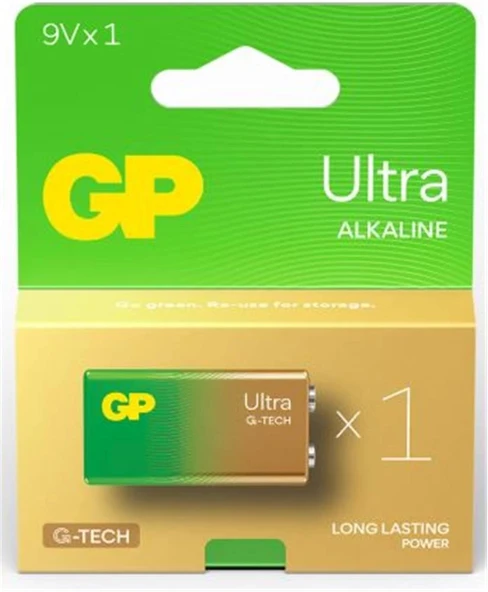 GP G-Tech 9V Ultra Alkalin Pil Tekli Paket GP1604AU ürün görseli