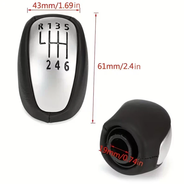 Renault Latitude Laguna 3 MK3 2007-2014 için Manuel 6 Vitesli Vites Topuzu - Resim 3