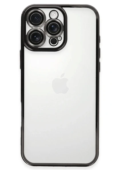 LitaeTrend iPhone 16 Pro Max Kılıf Lensli Silikon - Siyah ürün görseli 1