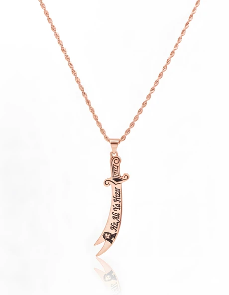 Hz.Ali Zülfikar Gümüş Kolye - Rose ürün görseli 1