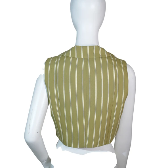 Kadın Ceket Yaka Yelek 95001 - Resim 4