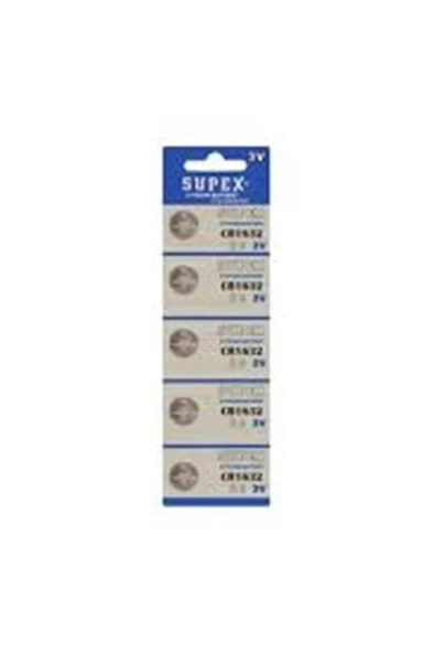 Supex CR1632-C5 3V Lityum Düğme Pil 5'li Paket ürün görseli