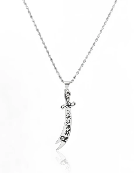 Hz.Ali Zülfikar Gümüş Kolye - Gümüş ürün görseli 1