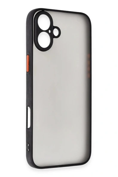 LitaeTrend iPhone 16 Kılıf Montreal Silikon Kapak - Siyah - Resim 2