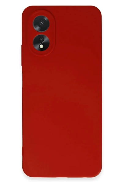 LitaeTrend Oppo A38 Kılıf First Silikon - Kırmızı - Resim 3