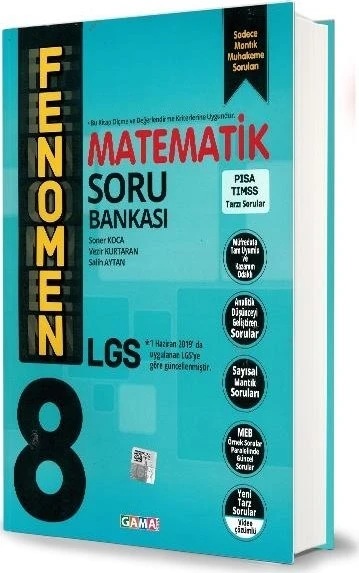 Gama 8.Sınıf Fenomen Matematik Soru Bankası-2020 ürün görseli