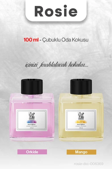 Orkide ve Mango 100 ml ROSIE Çubuklu Oda Kokusu ürün görseli