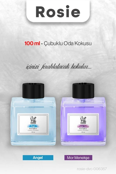 Angel ve Mor Menekşe ROSIE Çubuklu Oda Kokusu 100 ml ürün görseli