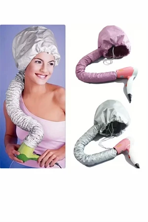 Saç Kurutma ve Şekillendirme Şapkası – Ayarlanabilir Kayışlı, Hızlı Kuruyan Saç K - Resim 2