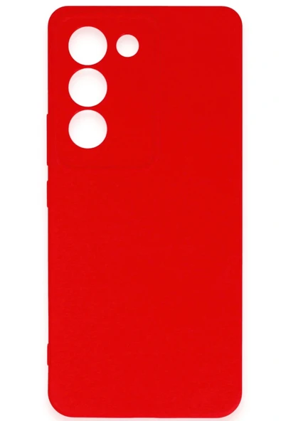 LitaeTrend Vivo V30 Lite 4G Kılıf First Silikon - Kırmızı - Resim 2
