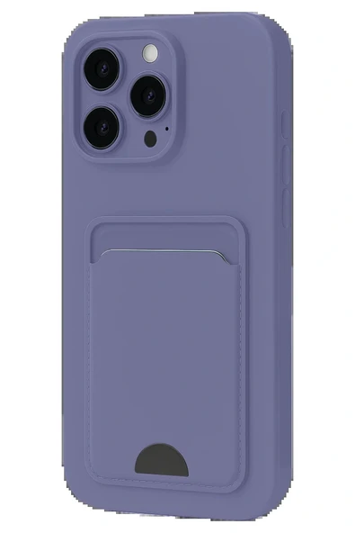 LitaeTrend iPhone 16 Plus Kılıf Kelvin Kartvizitli Silikon - Lila ürün görseli 1