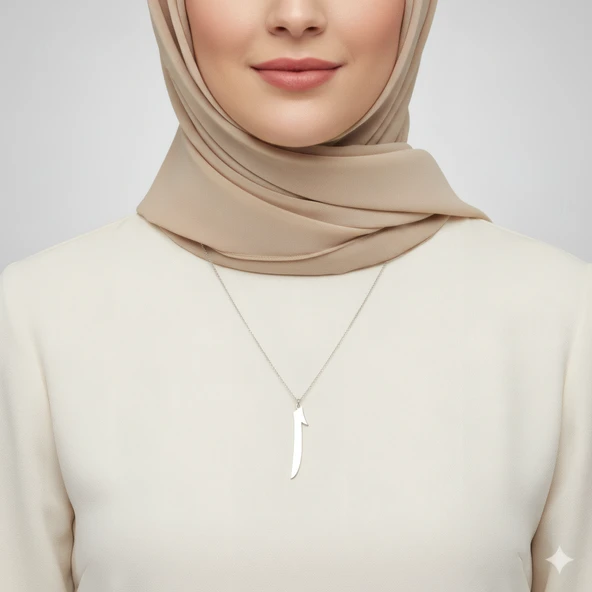 Elif Gümüş Kolye - Rose - Resim 2