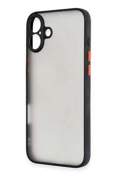 LitaeTrend iPhone 16 Kılıf Montreal Silikon Kapak - Siyah - Resim 3