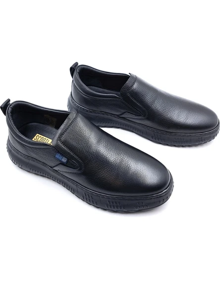 Scotland 22308 Hakiki Deri Siyah Erkek Ayakkabı - Resim 6