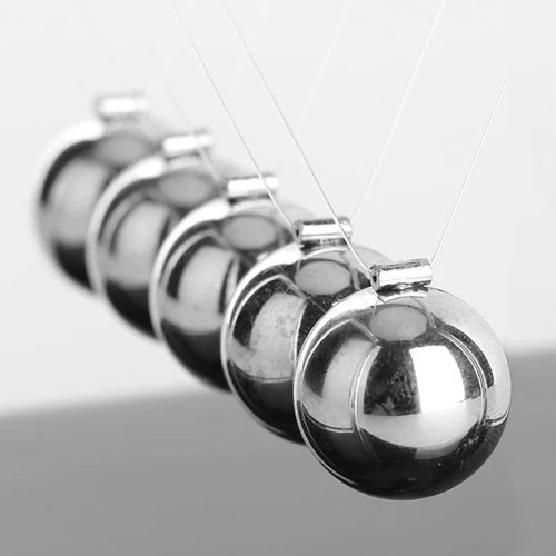 Sevgiliye Eşe Özel Günlere Ev Ofis Hediyesi Newton Balans Beşiği Balance Denge Topları Orta Boy - Resim 4