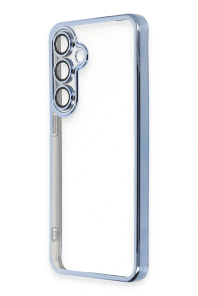 LitaeTrend Samsung Galaxy S24 FE Kılıf Lensli Silikon - Lacivert - Resim 2
