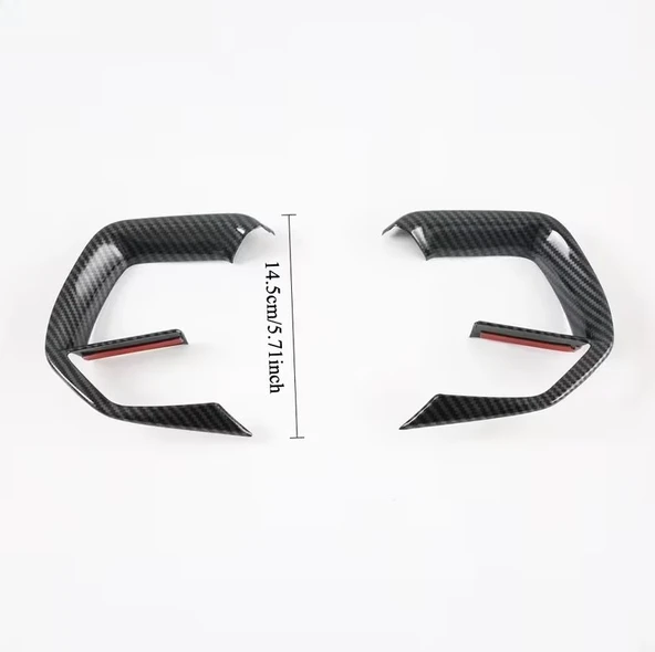 Hyundai i20 Elentra Bayon 2020-2024 Karbon Görünümlü Direksiyon Kapak - Resim 6