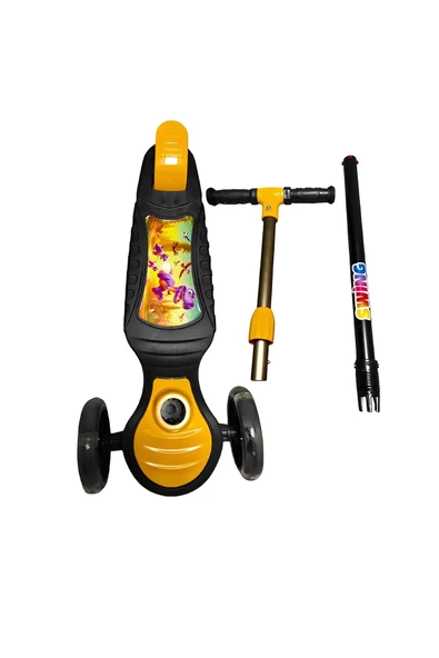 Swing Işıklı 3 Tekerlekli Scooter Sarı - Resim 3