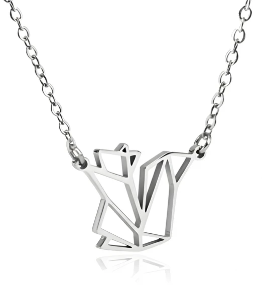 Sincap Origami Gümüş Kolye - Gümüş ürün görseli 1