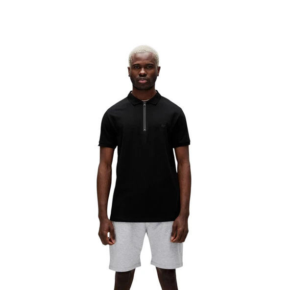 Erkek Polo Yaka Fermuarlı T-shirt - Resim 7