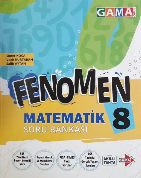 Gama 8.Sınıf Fenomen Matematik Soru Bankası-2020 - Resim 2