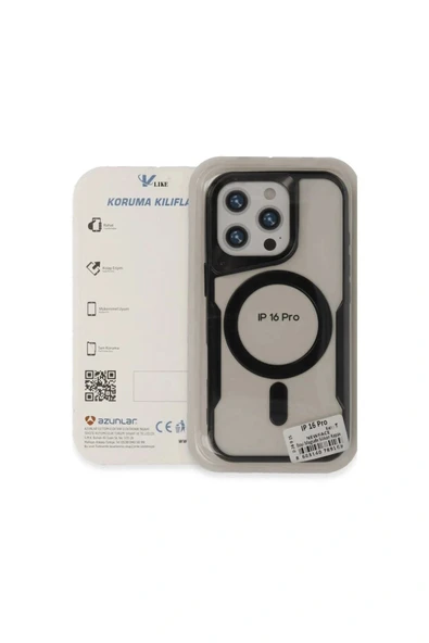 LitaeTrend iPhone 16 Plus Kılıf Boyi Magsafe Silikon Kapak - Siyah - Resim 3