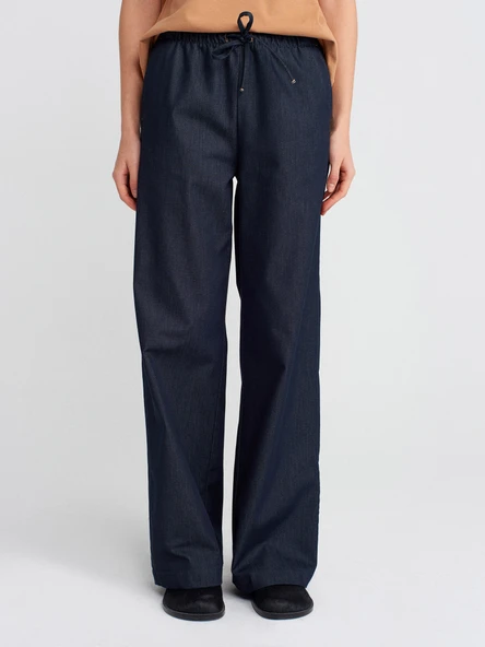 71629 DİLVİN UZUN DÖKÜMLÜ ŞIK PANTOLON - Resim 5