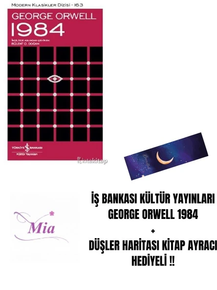 İŞ BANKASI KÜLTÜR YAYINLARI GEORGE ORWELL 1984 + DÜŞLER HARİTASI KİTAP AYRACI HEDİYELİ !! ürün görseli