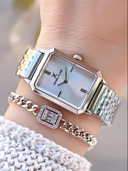 Daniel Klein Çelik Kordonlu 2 Yıl Garantili 3 Atm Suya Dayanıklı Kadın Kol Saati+Bileklik BD.13785.1 ürün görseli